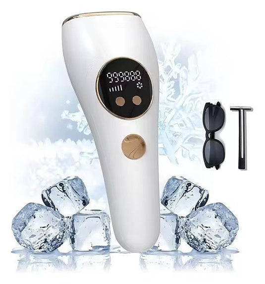 Ice Cold IPL Hair Removal Device – 990,000 Flashes | 5 Levels | Automatic & Manual Mode