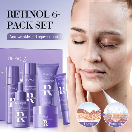 BIOAQUA Retinol Skin Gift Box – Complete Anti-Aging Hydration Kit (6 in 1)